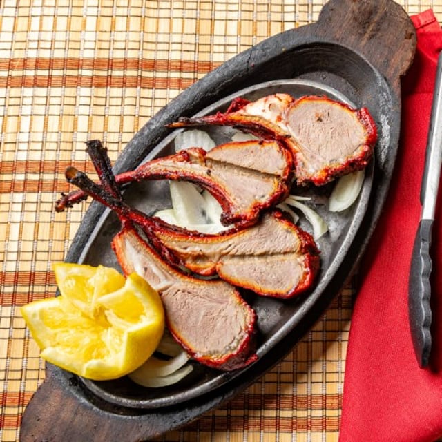 Tandoori Rack of Lamb.