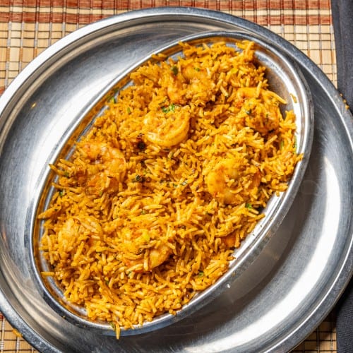 Shrimp Biryani.