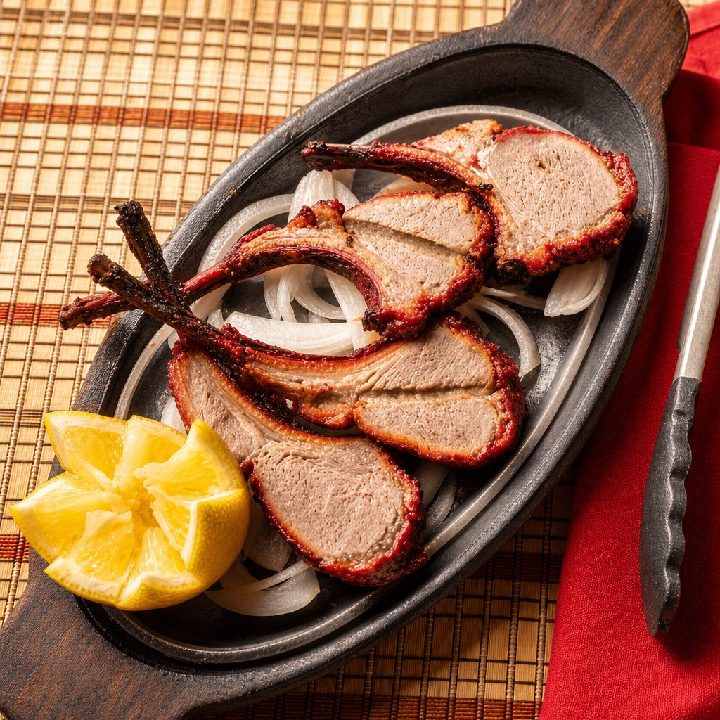Tandoori Rack of Lamb.