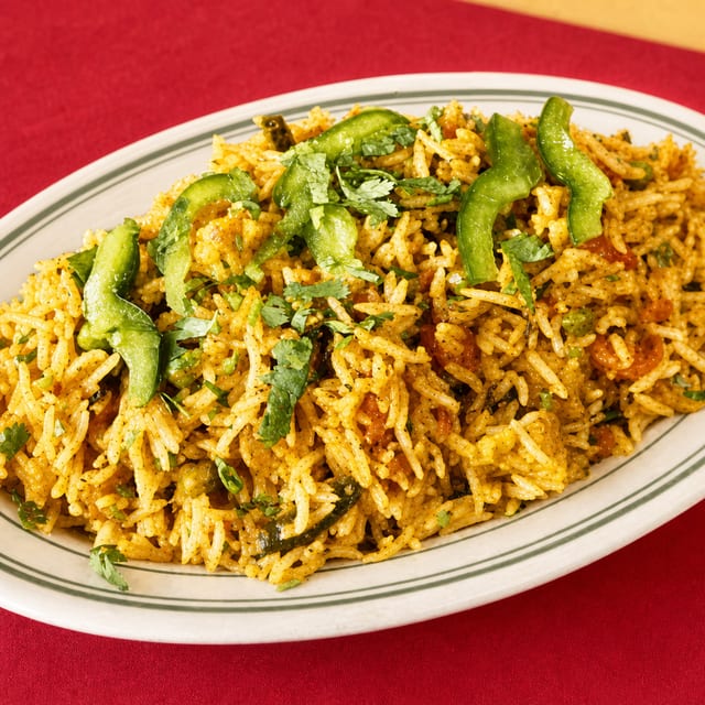 Vegetable Biryani.